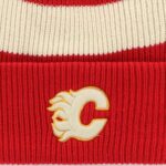 detail loga na zimní čepici CALGARY FLAMES ´47 BRAND CLUBHOUSE JENNINGS RD