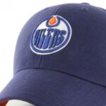 detail loga na kšiltovke EDMONTON OILERS ´47 BRAND MVP BALLPARK LN