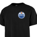 detail loga na tričku EDMONTON OILERS ´47 BRAND BACKER ECHO JB