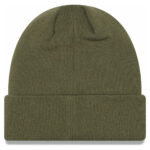 zadní strana zimní čepice NY YANKEES NEW ERA TEAM CUFF BEANIE OLIVE